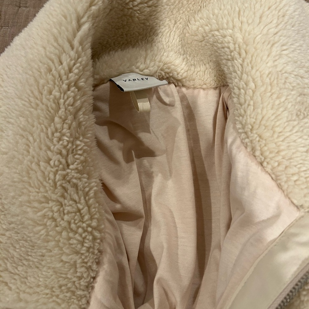 Varley Logan Cream Sherpa Coat - Picture 8 of 14